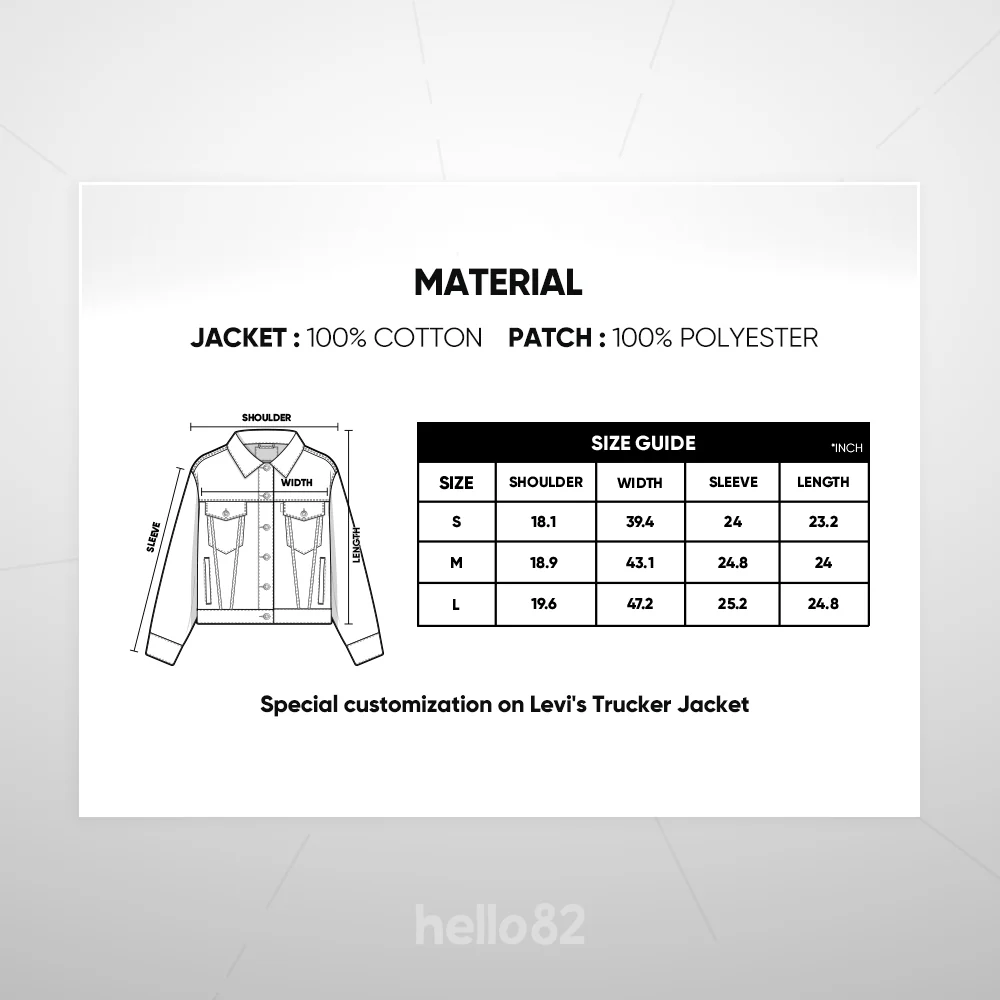 ATEEZ - SUNRISE Trucker Jacket (Light Indigo) - Image 2
