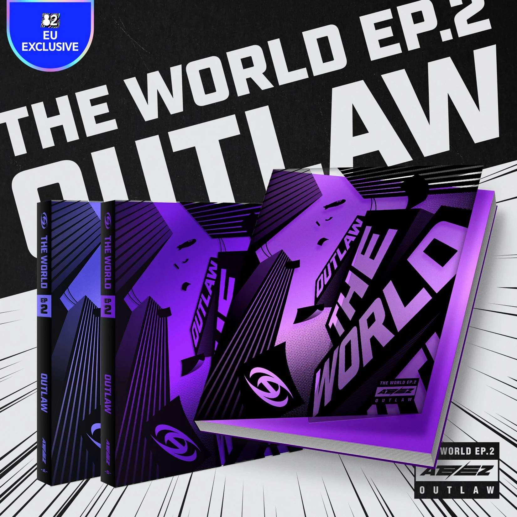 [EUROPE SHIPPING] ATEEZ - THE WORLD EP.2 : OUTLAW - Europe Exclusive