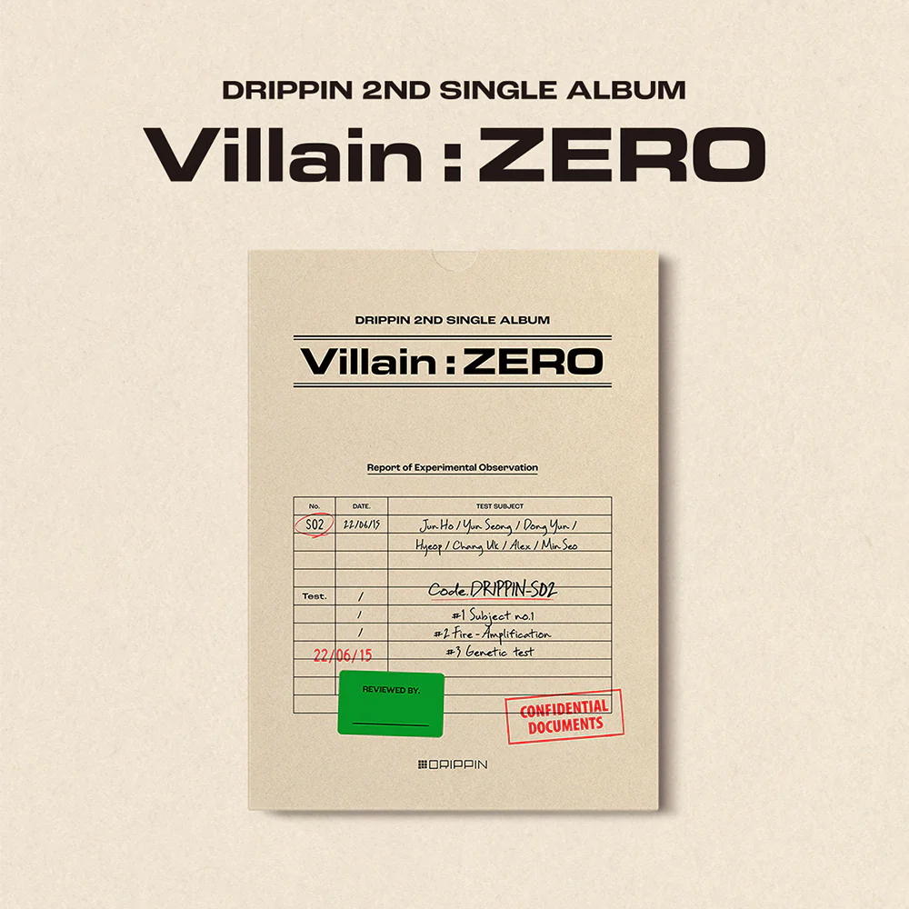 DRIPPIN - 2nd SINGLE ALBUM [Villain : ZERO] (A, B ver.) - Image 3