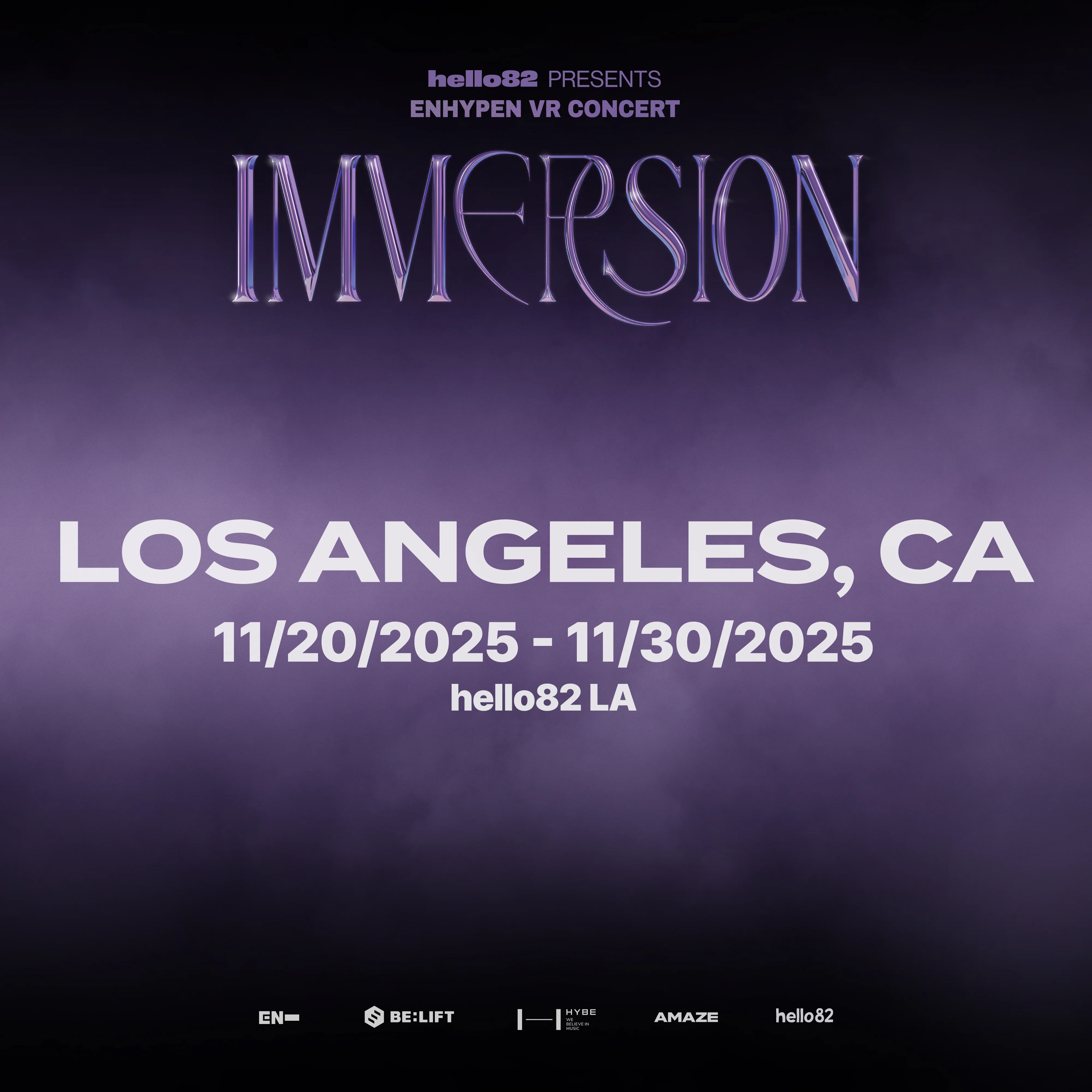 <ENHYPEN VR CONCERT : IMMERSION> in LOS ANGELES, CA