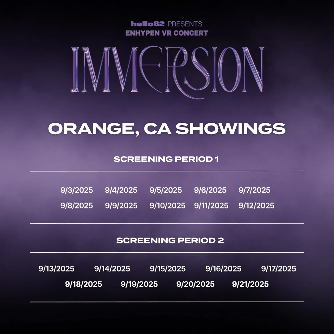 <ENHYPEN VR CONCERT : IMMERSION> in ORANGE, CA - Image 3