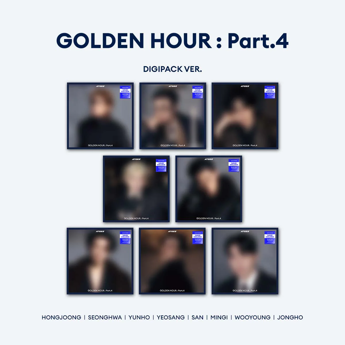 ATEEZ - GOLDEN HOUR : Part.4 (Digipack) - Europe hello82 Exclusive (Random)