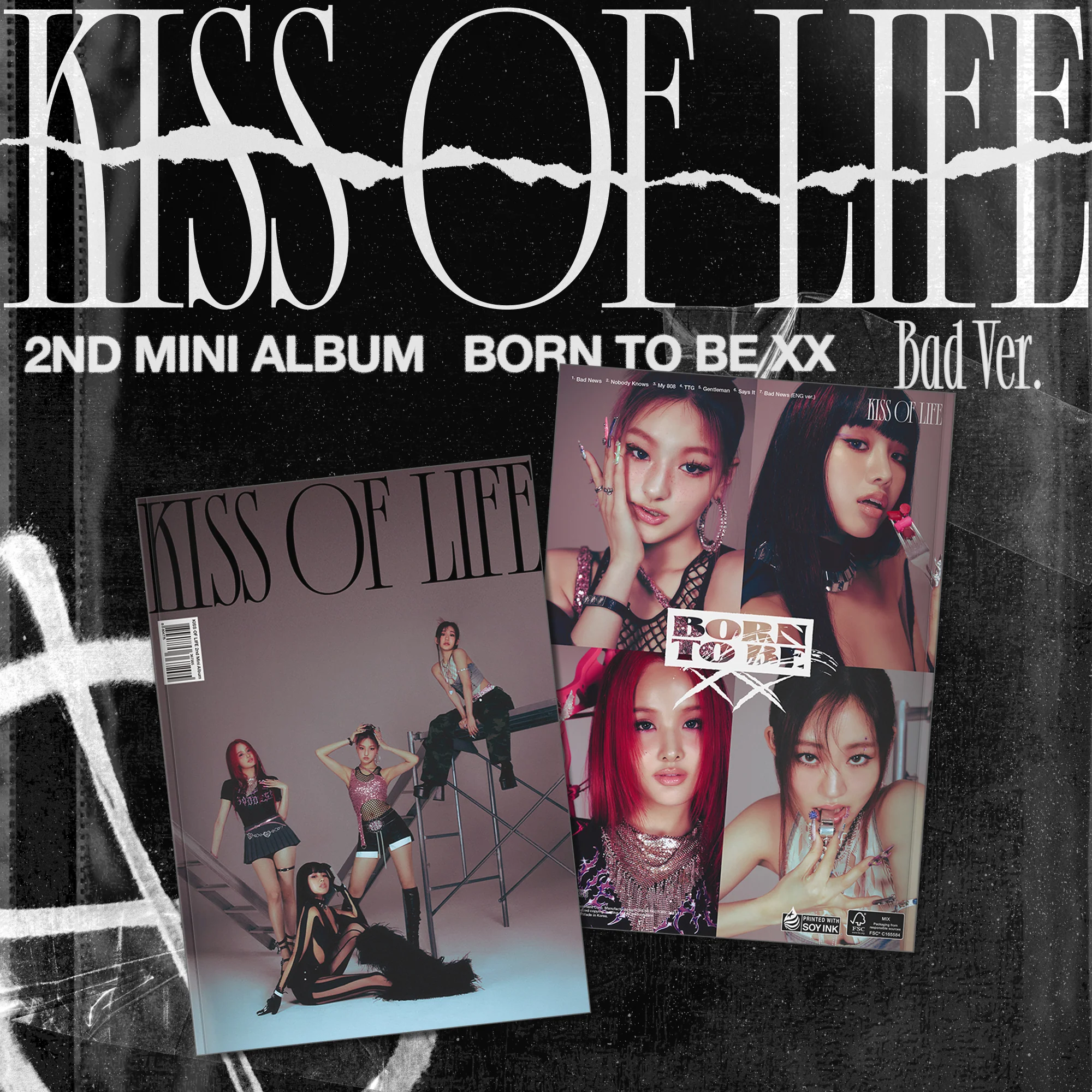 [Signed] KISS OF LIFE - 2nd MINI ALBUM [Born to be XX] (Random) - Image 2