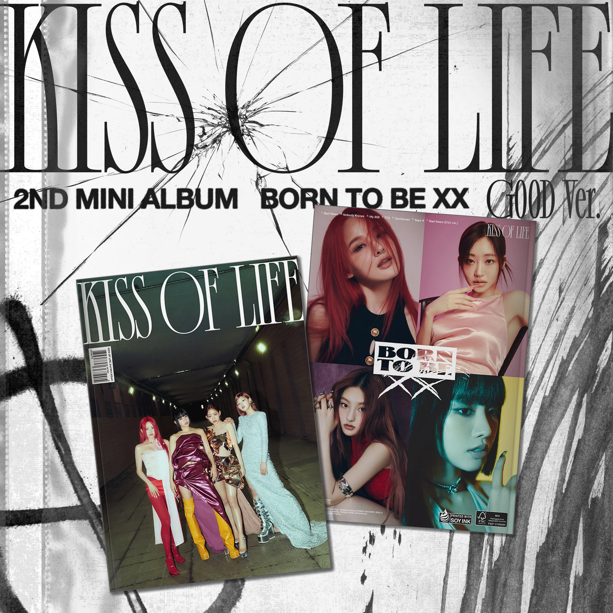 [Signed] KISS OF LIFE - 2nd MINI ALBUM [Born to be XX] (Random) - Image 3