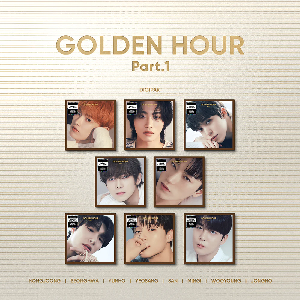 ATEEZ - GOLDEN HOUR : Part.1 - Europe hello82 Exclusive (Digipak) (Random)