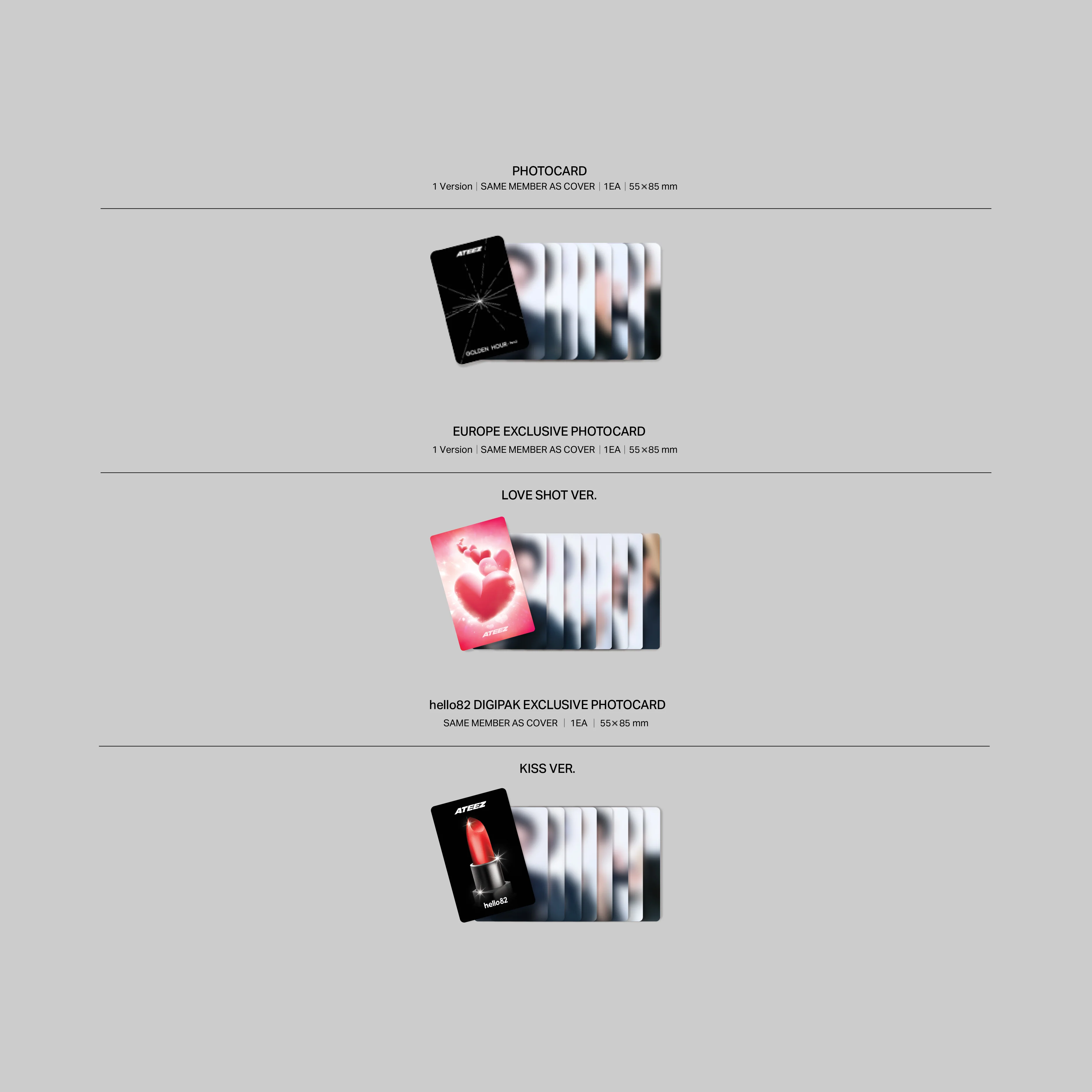 ATEEZ - GOLDEN HOUR : Part.2 - UK hello82 Exclusive (Digipak) - Image 2
